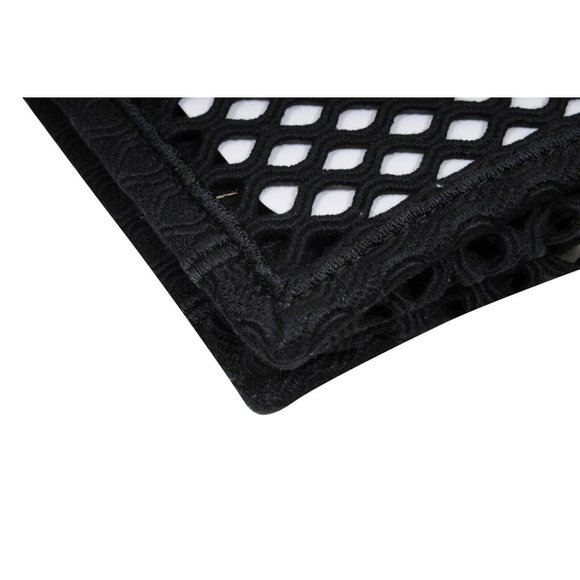 Christian Dior Womens Mens Book Tote Bag Large Black Logo Woven Mesh Canvas - Picture 7 of 12